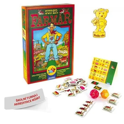 Produktbild von Granna Superfarmer Brettspiel – Tierherde aufbauen für 2-6 Spieler ab 7 Jahren