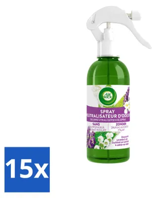 Zdjęcie produktu dla 15 sztuk sprayu do pomieszczeń Air Wick Active Fresh, zapach lawendy i lilii, pojemność 237 ml - zestaw ekonomiczny
