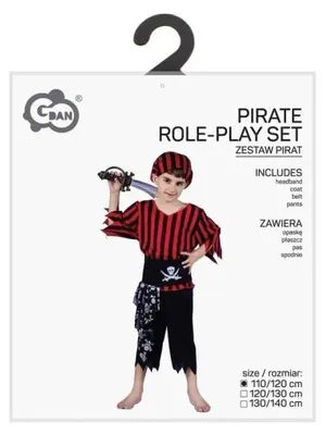 Obrázok produktu pre Detský kostým piráta, veľkosť 110/120 cm - Godan