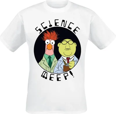 Produktbild von The Muppets T-Shirt Herren Science Meep weiß L