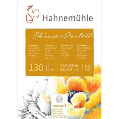 Produktbild von Hahnemühle Skizze/Pastell-Block - 130 g/m² - DIN A5 - 30 Blatt