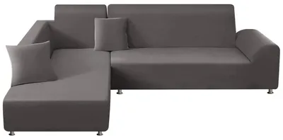 Immagine prodotto di Set di 2 copridivano per divani a forma di L, colore grigio
