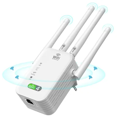 Image de Répéteur sans fil, 300 Mbps, amplificateur de signal double bande, prise européenne