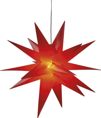 Produktbild von Saico LED-Stern mit Timer Ø 35 cm warmweiß rot