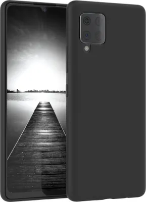 Produktbild von EAZY CASE Silikonhülle für Samsung Galaxy A42 5G Silikon Backcover Schutz in Schwarz