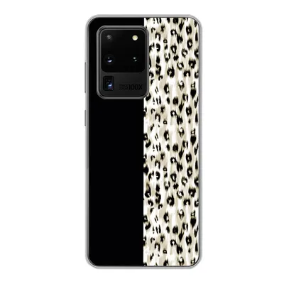 Produktbild von MuchoWow® Handyhülle Schutzhülle Hülle für Samsung Galaxy S20 Ultra Pantherdruck - Pelz - Tier Silikon Softcase Handy Hülle - Karteninhaber