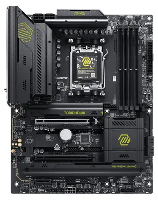 Produktbild von MSI MAG B850 TOMAHAWK WIFI, AMD, Sockel AM5, AMD Ryzen 7000 Series, AMD Ryzen 8000 Series, AMD Ryzen 9000 Series, Sockel AM5, DDR5-SDRAM, 256 GB