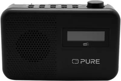 Produktbild von Pure Elan One2 Dab+/FM Portable Radio mit Bluetooth 5.1 (LCD-Display, 10 Tasten de Speicher, Stromversorgung durch 4 AA-Batterien) Black Charcoal