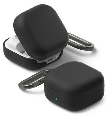 Produktbild von Schutzhülle für Galaxy Buds 4 / 4 Pro, Ringke Silicone, Schwarz