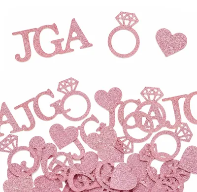 100 Stück JGA-Konfetti roségold für Junggesellinnenabschied & Hochzeit