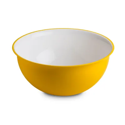 Zdjęcie produktu dla Miska PLASTIKOWA Miska do sałatek Miska do mieszania Miska do płatków śniadaniowych Żółta OMADA 6,5 l