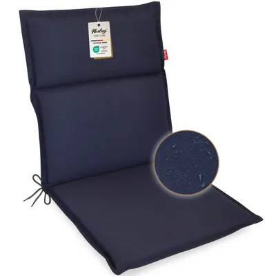 Produktbild von Herlag Niederlehner-Gartenstuhlauflage Bea 100x50x4,5cm Dunkelblau Wasserabweisend Fleckschutz