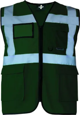 Immagine prodotto di Korntex KXMF | Gilet di segnalazione multifunzione Executive - Colore: Verde paramedico - Taglia: L