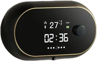 Produktbild von Automatischer Seifenspender zur Wandmontage, 450 ml, berührungsloser Händedesinfektionsspender, USB-Aufladung, wandmontierter LED-Display-Sensor（Schwarz）