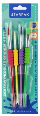 Produktbild von Schulpinselsatz mit Griff, 4 Stück. Starpak 563037