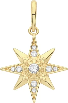 Image de Pendentif Femme Or 375/1000 avec Oxyde de Zirconium - 19mm*13mm; TRS34501