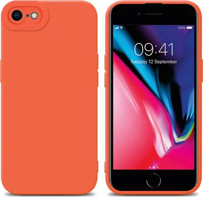 Obrázok produktu pre Cadorabo Case for Apple iPhone 7 / 7S / 8 / SE 2020 Protective Case in Orange TPU Silicone Etui Case Kryt mobilného telefónu