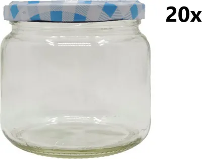 Obrázok produktu pre Poháre na varenie 370 ml ADRIATIC číre 20 ks VČETNE ČÍRNYCH SVETLE MODRÝCH VLOŽIEK, počet kusov v balení: 20