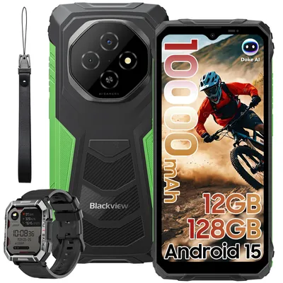 2025 Blackview FORT 1 Robustes Outdoor Handy 12GB+128GB, 6,56" HD+ IPS, Android 15, 10000mAh, 18W, NFC, 5W-OTG-Rückladeunterstützung
