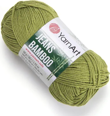 Produktbild von Yarn Art Jeans Bamboo 137 Green Strickgarn