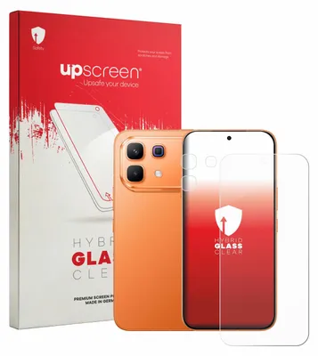 Produktbild von upscreen Schutzglas für Infinix Note 60 Pro (Display+Kamera) Schutzfolie Panzer Folie Glas Display Schutz klar