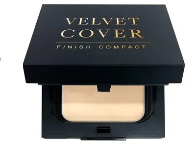 Image de Poudre compacte mat Dr. Hedison Velvet Cover Finish, teinte 21 (beige clair), 14 g