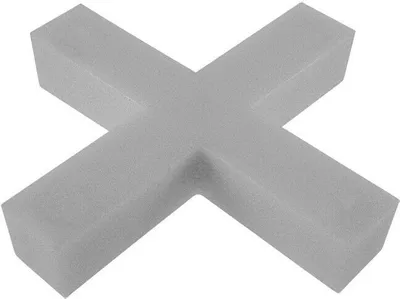 Produktbild von 75 x Fliesenkreuze 6 mm Fliesenkeile Fugenkreuze Fliesenabstandhalter