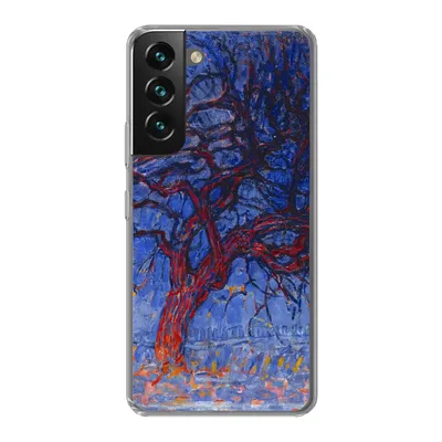 Produktbild von MuchoWow® Handyhülle Schutzhülle Hülle für Samsung Galaxy S22 Roter Baum - Piet Mondrian Silikon Softcase Handy Hülle - Mobiltelefonhülle