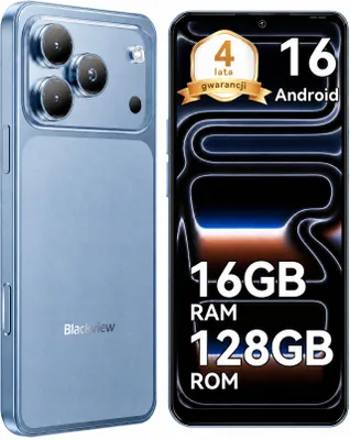 Zdjęcie produktu dla Telefon komórkowy Blackview WAVE 7C 2026 bez umowy, 6,56", Android 16, 16 GB + 128 GB/2 TB TF, Face ID, 5000 mAh, 32 MP, dwie karty SIM, Wi-Fi 5, IP54