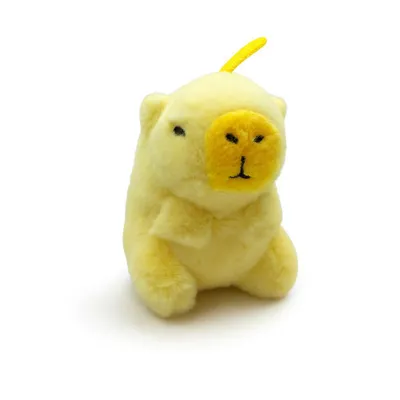 Produktbild von Kuscheltier Capybara 10 cm gelb – Weiches Plüschtier, kleines Stofftier