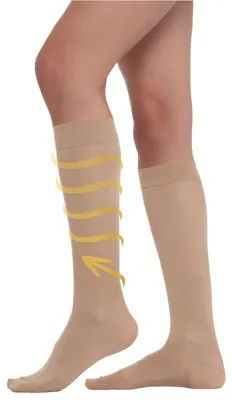 Productafbeelding van BEONTOP compressiekousen voor dames, 140 Den, 1 of 2 paar – kniekousen