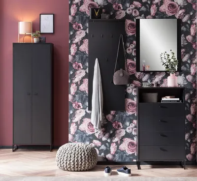 Produktbild von Garderoben Set JULBACH-80 in Schwarzmatt