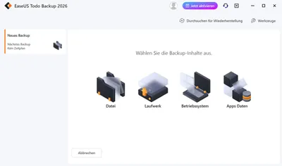 Produktbild von EaseUS Todo Backup Home 18 (2026) / Windows / 1 PC / Dauerlizenz / Lizenz per E-Mail