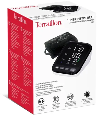 Zdjęcie produktu dla Terraillon Tensio Arm TB251, Przedramię, Automatyczny, Czarny, Biały, LED, 2 użyt., 40 - 199