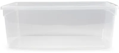Produktbild von Plasticforte Schuhaufbewahrungsbox mit Deckel - 1x - 10 liter - 37 x 25 x 13 cm - transparent - Kuns