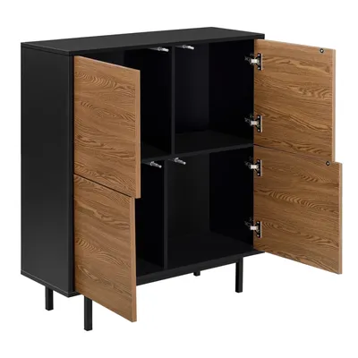 Imagen del producto de Cómoda And OutdoorMatch Arvid - 93 x 80 x 30 cm - Color y tonos madera - Fabricada en aglomerado y metal - Diseño moderno