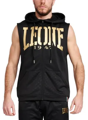 Produktbild von Leone1947 Dna Sleeveles Kapuzenpullover Schwarz L Herren Schwarz L