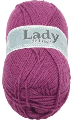 Productafbeelding van Garen LADY de Luxe - 100 gram, 238 meter - Roze, Bruin