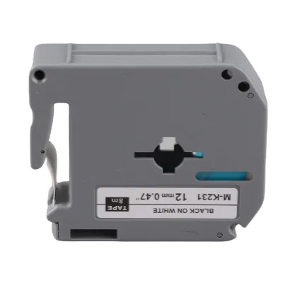 Produktbild von 12mm PET-Etikettenband, für Brother/Dymo Drucker PT-65/70/80, kompatibel mit M-K231