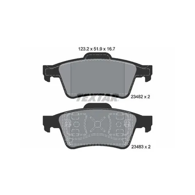 Produktbild von Textar Bremsbeläge hinten für Nissan Primera Renault Espace IV Laguna Vel Satis