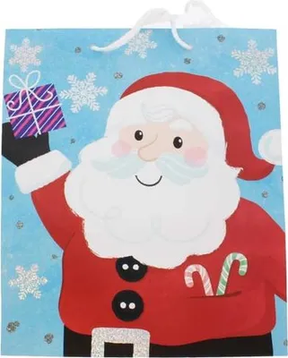Produktbild von Geschenktasche - Weihnachtsmann - Maße ca. 26 x 12,7 x 32,4 cm