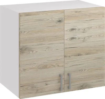 Produktbild von Roe Furniture | Küchenhängeschrank 80 cm - Eiche Bordeaux - Braun - mit Tropfschale - Küchenzeilen - Küchen Hängeschrank - Küche - G80t