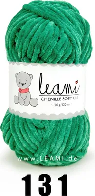 Produktbild von LEAMI Chenille Soft UNI  131 jade