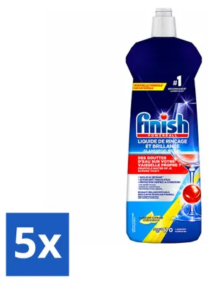 Produktbild von 5 x Finish Glanzspüler Zitrone - 800 ml - Vorteilspackung - 5 Stücke