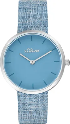 Produktbild von s.Oliver Damen Uhr Armbanduhr Edelstahl silber Textil 2037707