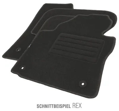 Produktbild von Petex Universal-Fußmatten Universal-Automatten 112146502 Vorne und Hinten für RENAULT CLIO II (BB0/1/2, CB0/1/2) Polyester