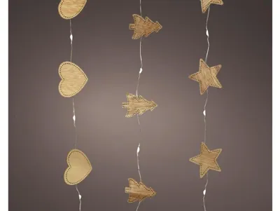 Image de Éclairage micro-LED avec décor bois