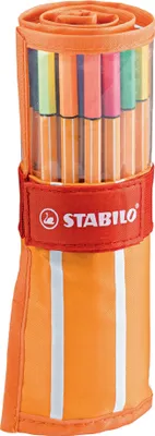Image de STABILO Fineliner point 88 30er Rollerset orange/blanc