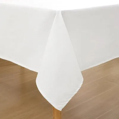Obrázok produktu pre Pratateľná obrus s lotosovým efektom, štvorcový 140 x 200 cm, ľan, vodoodpudivý, biely