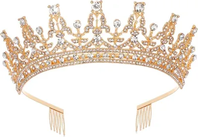 Produktbild von Kristall-Tiara, Kronen-Diademe für Frauen, Stirnband, elegante Prinzessinnen-Krone mit Kämmen für Frauen und Mädchen, Braut, Hochzeit, Abschlussball, Geburtstagsparty